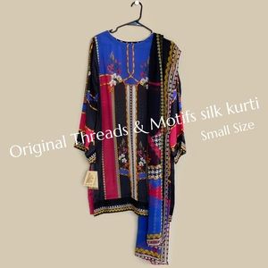 Brand new Original Threads & Motifs silk kurti with matching duptta, Pakistan
